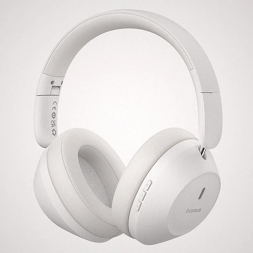 Bass 30 Max Bluetooth 5.3 Kabellose On-Ear-Kopfhörer - Weiß
