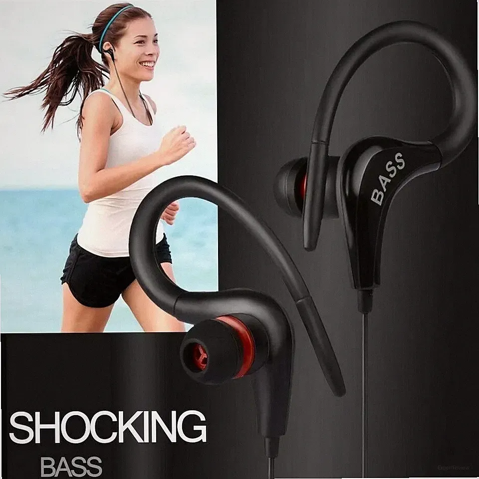 Bass Kopfhörer Ohr Haken Sport Kopfhörer Ohrhörer Headset Headphone Earphone