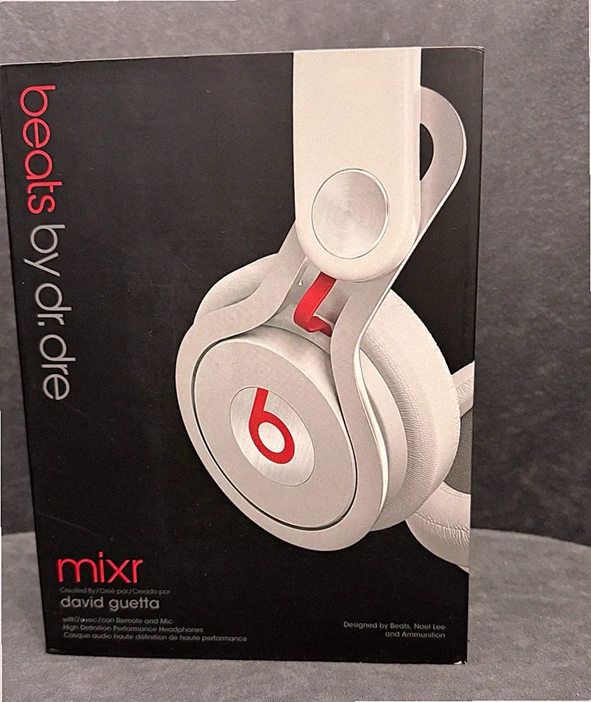 Beats by Dr. Dre Mixr On-Ear Kopfhörer Weiß 3,5 mm DJ Case + Kabel