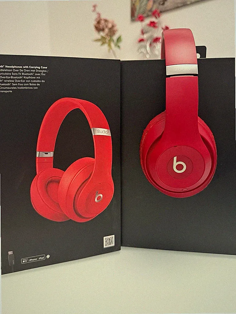 Beats by Dr. Dre Studio3 Over-Ear Kopfhörer Bluetooth ANC Rot mit Case