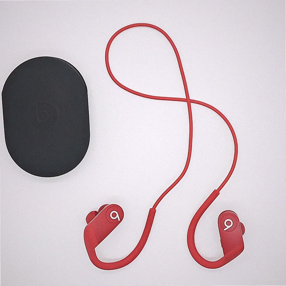 Beats by Dre Powerbeats 4 Kabellose High-Performance Bluetooth Kopfhörer Rot