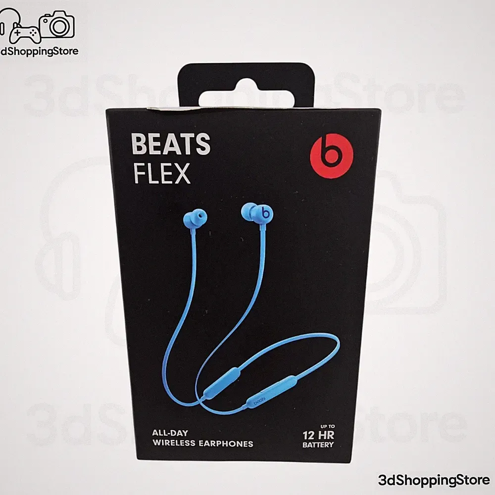 Beats Flex Bluetooth In-Ear-Kopfhörer mit Nackenband, Flame Blue, USB-C