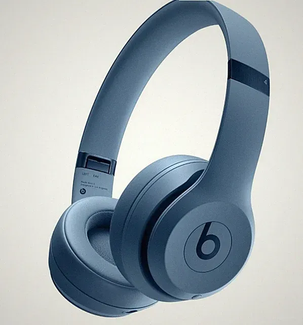 Beats Solo 4 Kabelloser Bluetooth On-Ear Kopfhörer–schieferblau ( geöffnet )