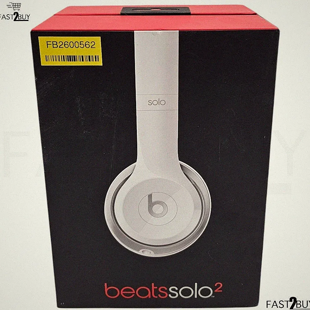 Beats Solo2 On-Ear Kopfhörer Weiß Glänzend Premium Sound