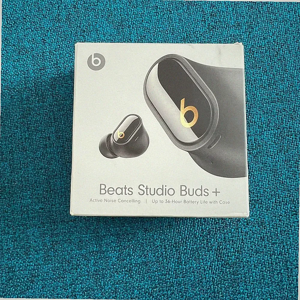 Beats Studio Buds+ Black Gold ANC Bluetooth OVP Kabel Zubehör Top Zustand
