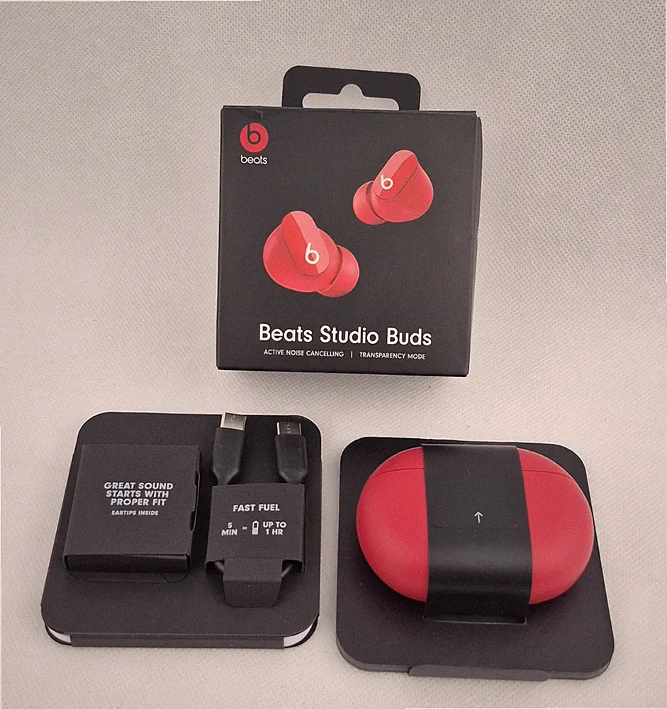 Beats Studio Buds Rot ANC True Wireless In-Ear Kopfhörer USB-C Beschreibung Lese