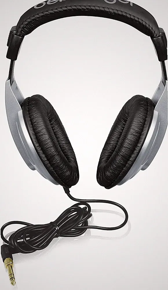 Behringer HPM1000 Over Ear Kopfhörer mit Kabel Schwarz, Studio Kopfhörer mit g