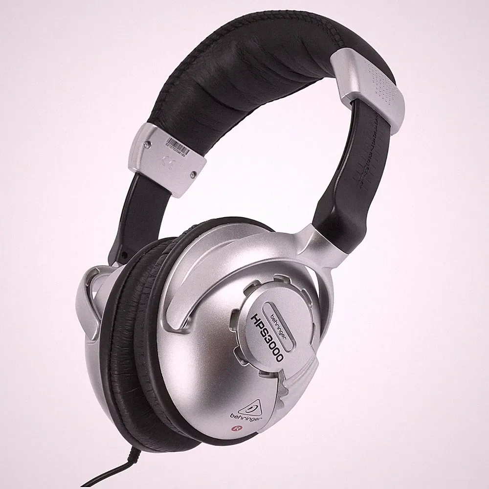 Behringer HPS3000 DJ Kopfhörer Kabelgebunden Musik Silber Schwarz