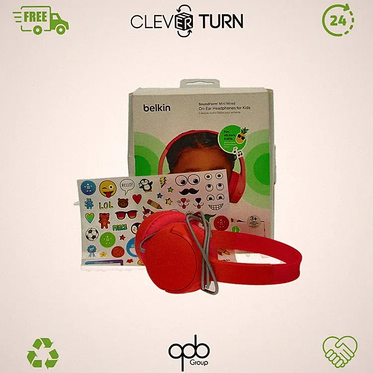 Belkin Sound Form Mini On-Ear-Kopfhörer mit Kabel für Kinder Noise-Canc