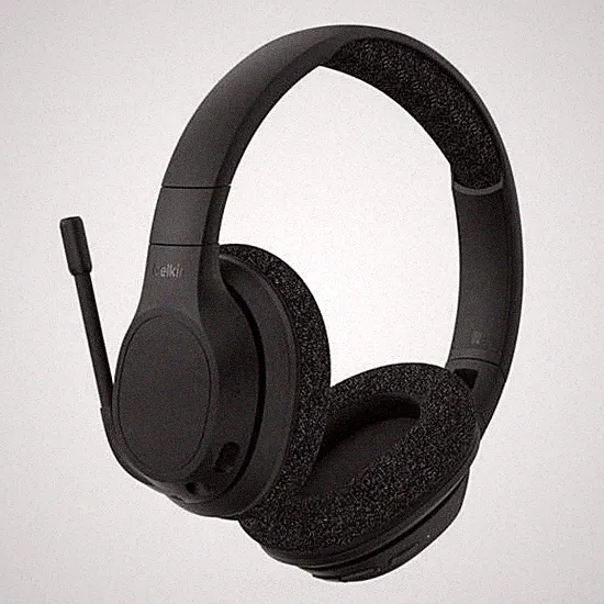 Belkin SoundForm Adapt kabelloser Over-Ear Kopfhörer, schwarz