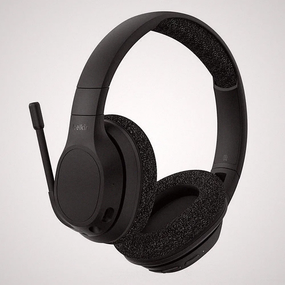 Belkin SoundForm Adapt kabelloser Over-Ear Kopfhörer, schwarz