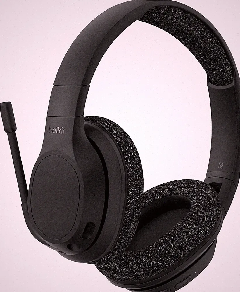 Belkin SoundForm Adapt Over-Ear Bluetooth 5.2 Headset ENC Multipoint Schwarz