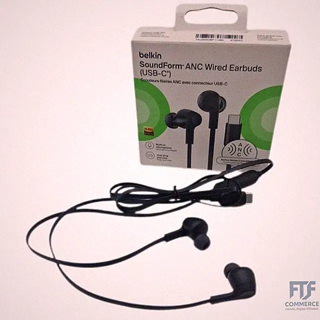 Belkin SoundForm ANC Earphones Wired with USB-C Connector - 2x Ohrstöpsel fehlen
