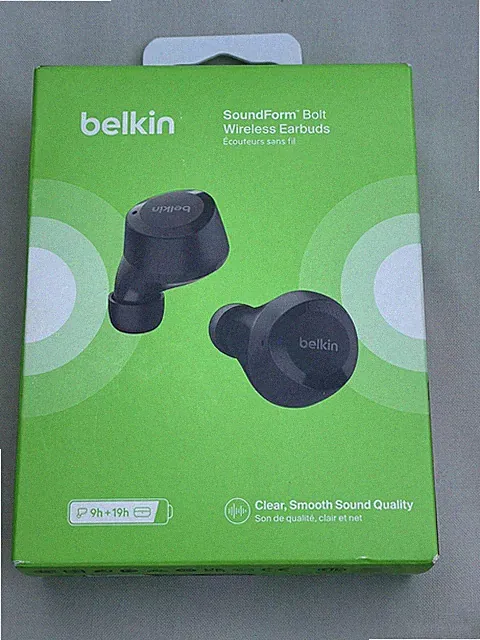 Belkin SoundForm Bolt True Wireless Bluetooth Ohrhörer Kopfhörer schwarz - AUC009