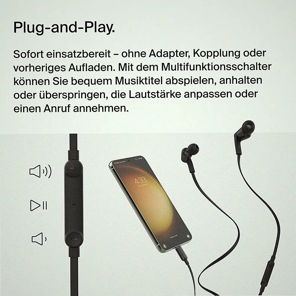 Belkin SoundForm In-Ear Kopfhörer USB-C Mikrofon Headset für iPhone 15 iPad