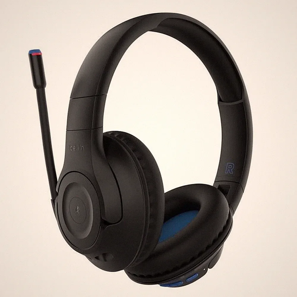 Belkin SoundForm Inspire kabelloser Over-Ear-Kopfhörer für Kinder, schwarz