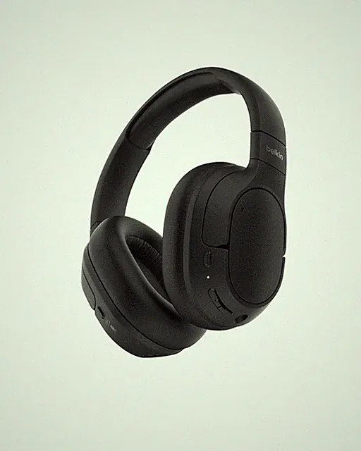 Belkin SoundForm Isolate Noise-Cancelling Wireless Headphones, over ear headphon