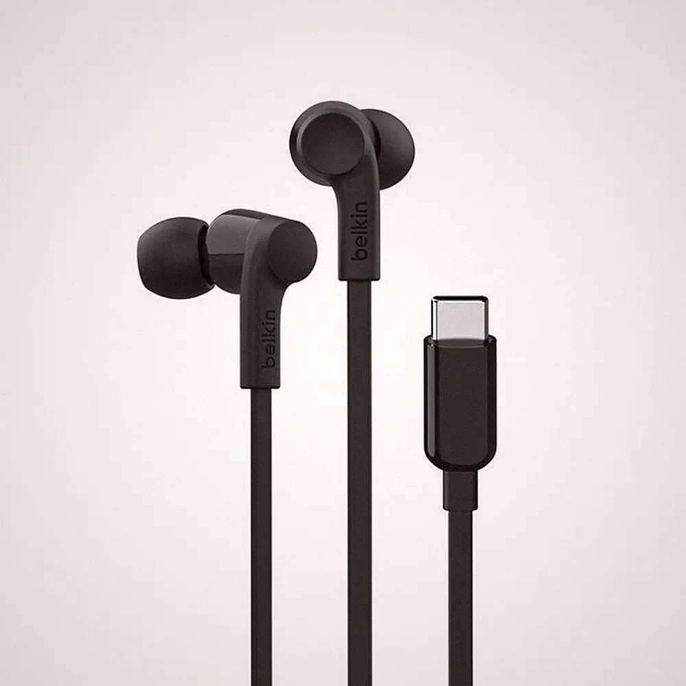 Belkin SoundForm Kabelgebundener In-Ear-Kopfhörer mit USB‑C-Anschluss, schwarz
