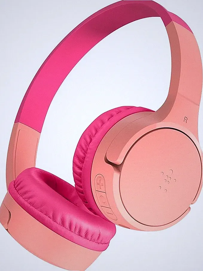 Belkin SOUNDFORM Mini BT On-Ear Kopfhörer für Kinder, rosa "wie neu"