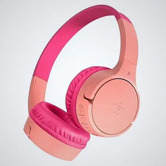 Belkin SoundForm Mini kabelloser On-Ear-Kopfhörer für Kinder, rosa