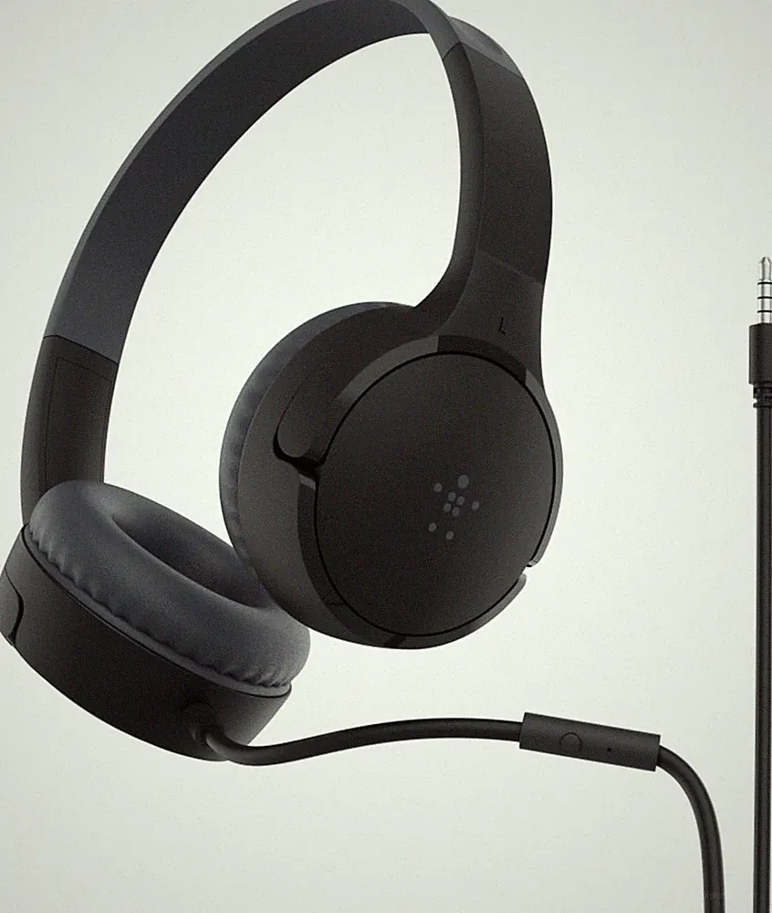 Belkin SoundForm Mini On-Ear-Kopfhörer mit Kabel für Kinder, Over-Ear-Headset m
