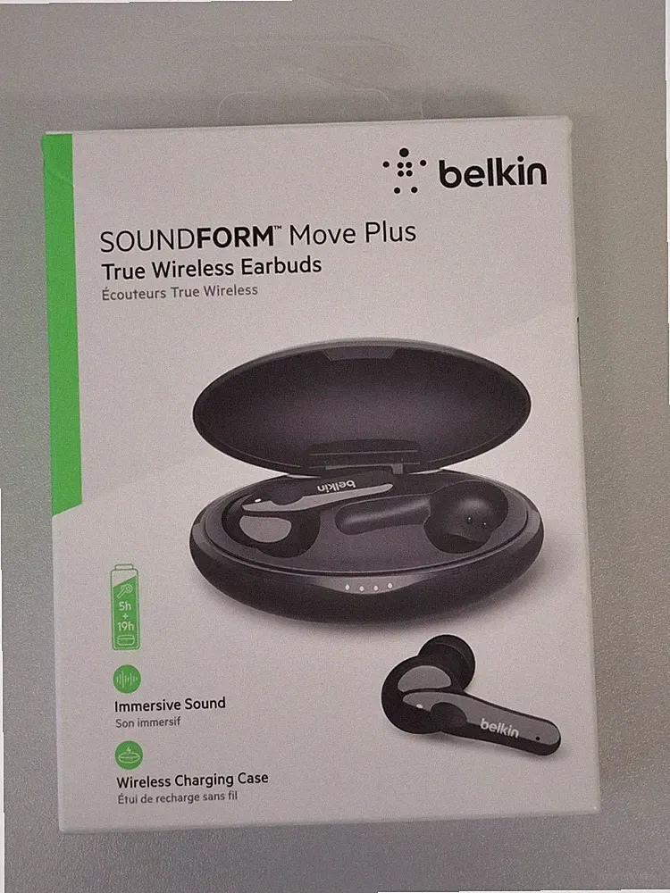 Belkin SOUNDFORM™ Move Plus, True Wireless Earbuds, schwarz "wie neu"