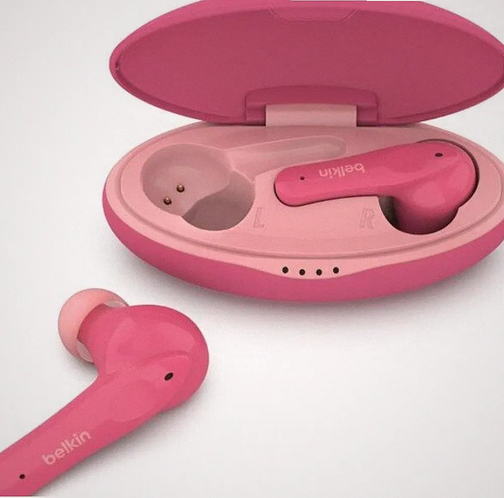 Belkin SoundForm Nano kabelloser In-Ear-Kopfhörer für Kinder, pink
