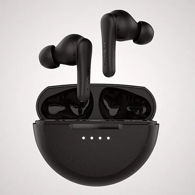 Belkin SoundForm Rhythm True Wireless Earbuds with Built-in Microphone, USB-C Fa