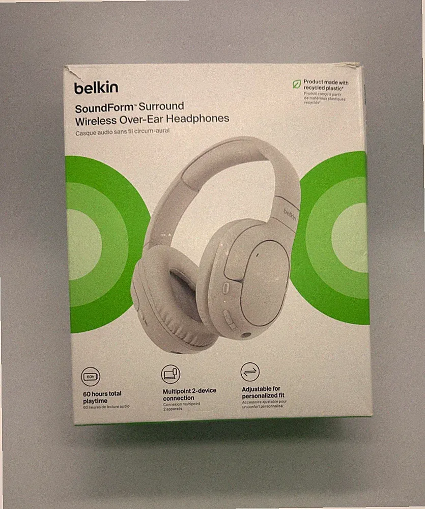 Belkin SoundForm Surround Over-Ear Kopfhörer Bluetooth ANC Wireless B-Ware Neuw