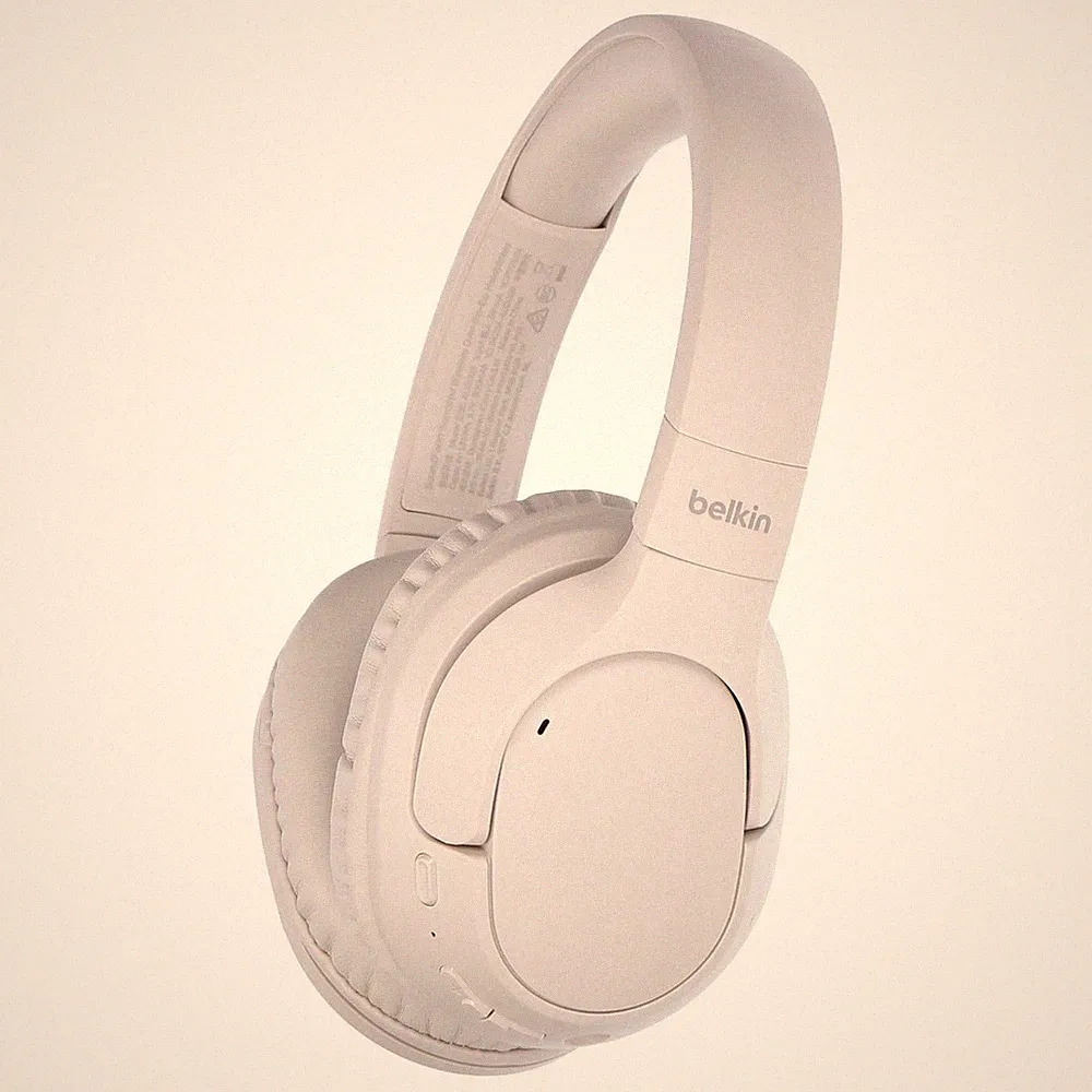 Belkin SoundForm Surround Over-Ear Kopfhörer Bluetooth Sandfarbe