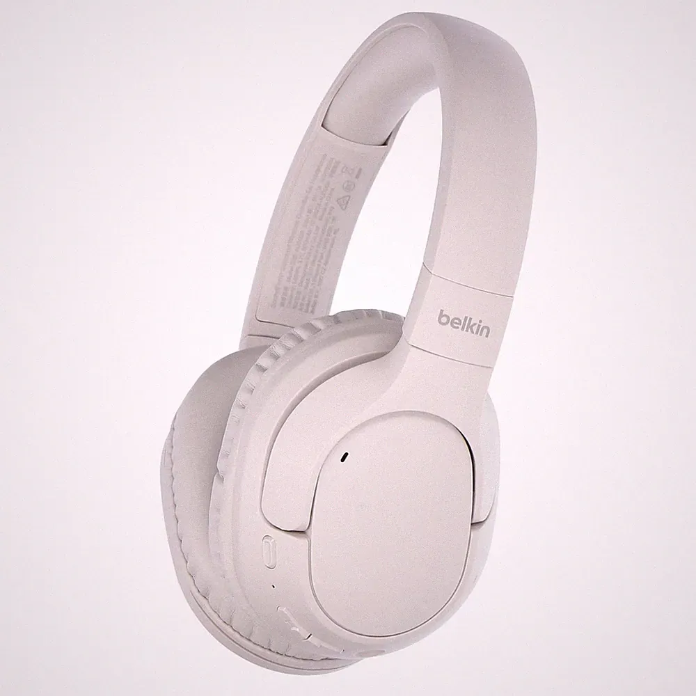 Belkin SoundForm Surround Over-Ear Kopfhörer Bluetooth Sandfarbe wie neu