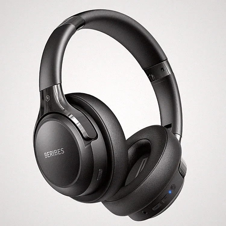 BERIBES Bluetooth Kopfhörer Over Ear 65 h Spielzeit 40 mm HiFi Schwarz, 6