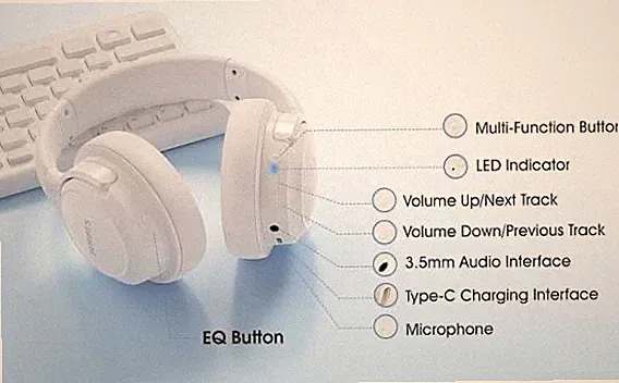 BERIBES Bluetooth Kopfhörer Over Ear Schwarz 65h Akku 6 EQ-Modi 40mm Treiber