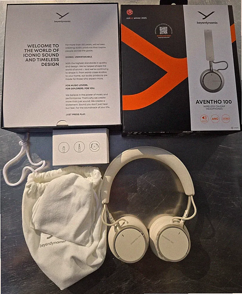 beyerdynamic AVENTHO 100 On-Ear Kopfhörer Weiß ANC Bluetooth 3,5 mm
