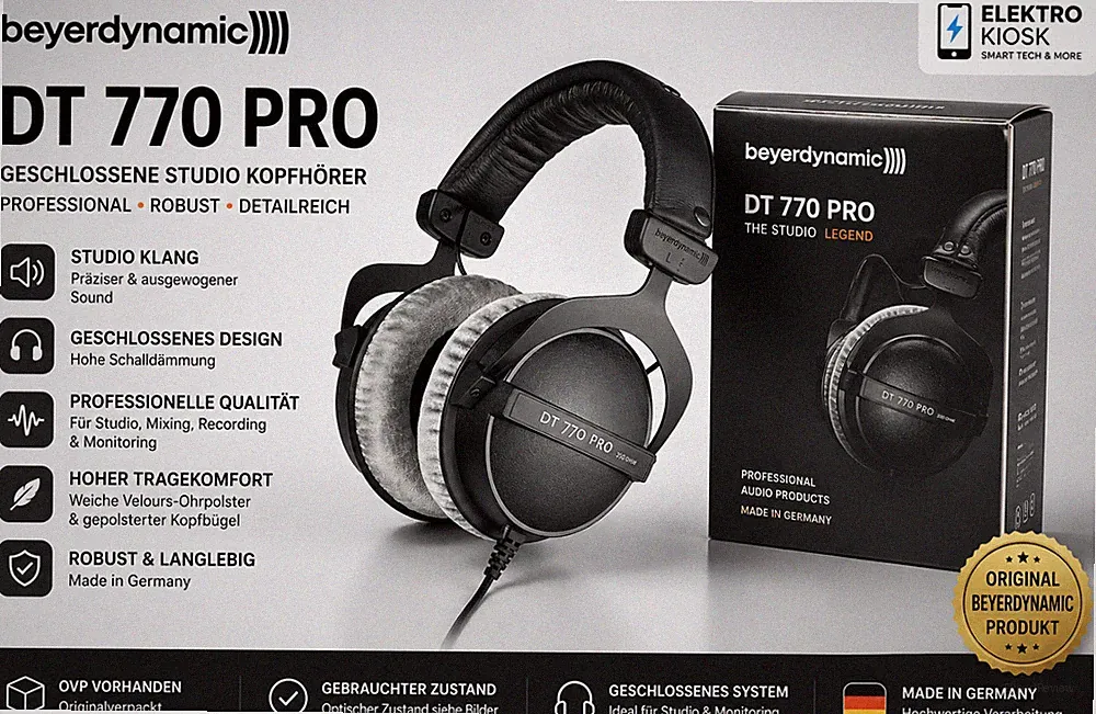 🎧 beyerdynamic DT 770 PRO Geschlossene Studio Kopfhörer Headphone DJ ✅ OVP