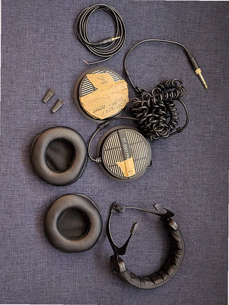 Beyerdynamic DT 990 Pro - 250 Ohm Konvolut Ersatzteile - Rechts Defekt
