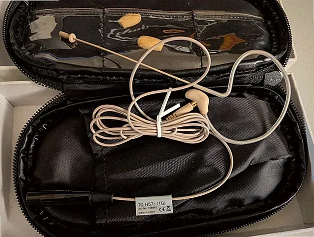 Beyerdynamic TG H57c tan Nackenbügelmikrofon Headset beige OVP Mini-XLR
