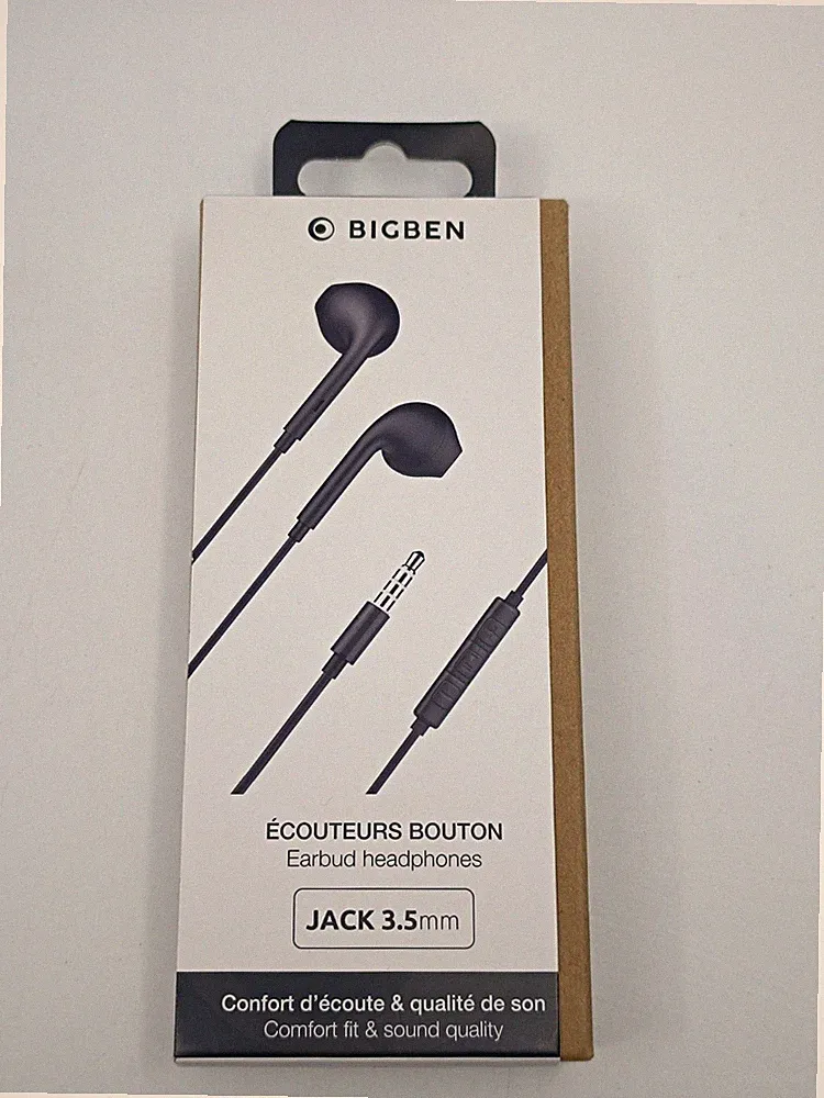 BigBen Connected, 3.5mm In-Ear-Kopfhörer Fernbedienung Mikrofon Schwarz _0.046_5