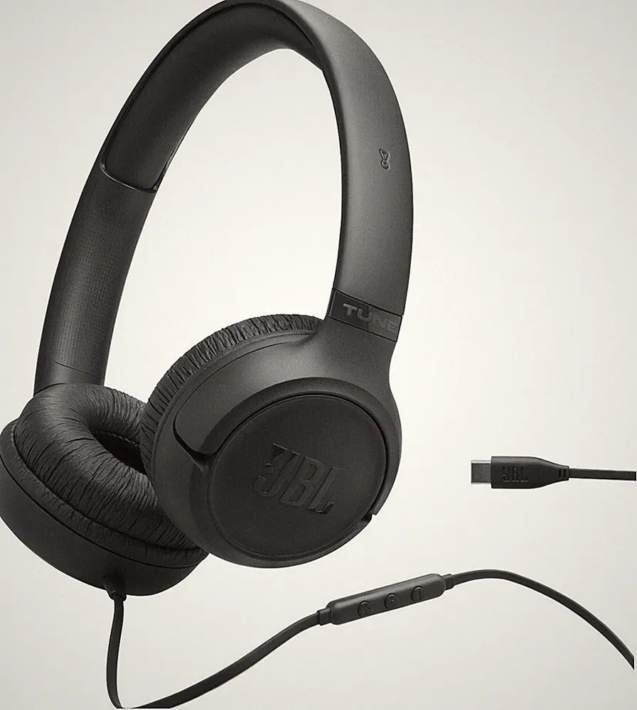 BL Tune 530C Comfort-Fit Wired On Ear Kopfhörer Reiner Bass-Sound USB-C Faltbar