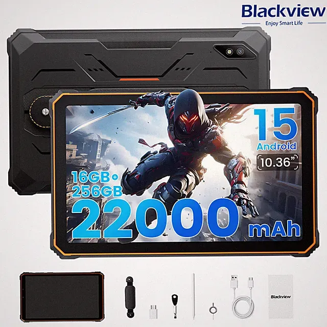 Blackview ACTIVE 8 PRO Outdoor Tablet 16GB+256GB 22000mAh IP68 IP69K Android 15