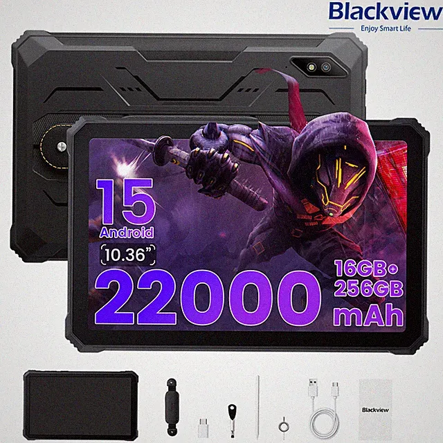 Blackview ACTIVE 8 PRO Tablet 16GB+256GB 22000mAh IP68 IP69K MIL-STD-810H FHD+