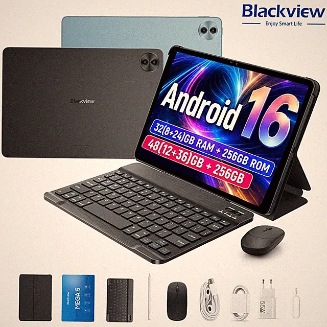 Blackview MEGA 5 Tablet 12,2" 32GB/48GB+256GB Android 16 10000mAh 55W 120Hz FHD