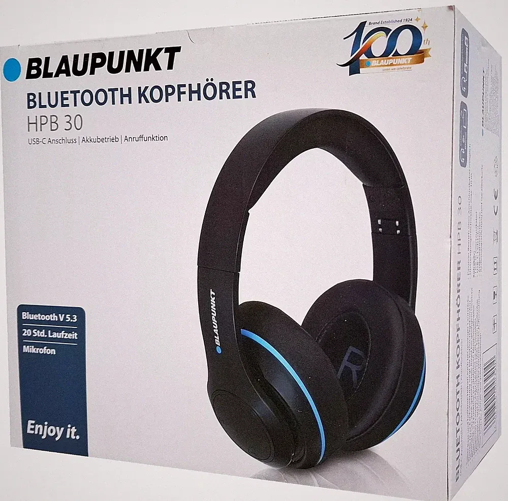 Blaupunkt HPB 30 Bluetooth Kopfhörer Klappbar