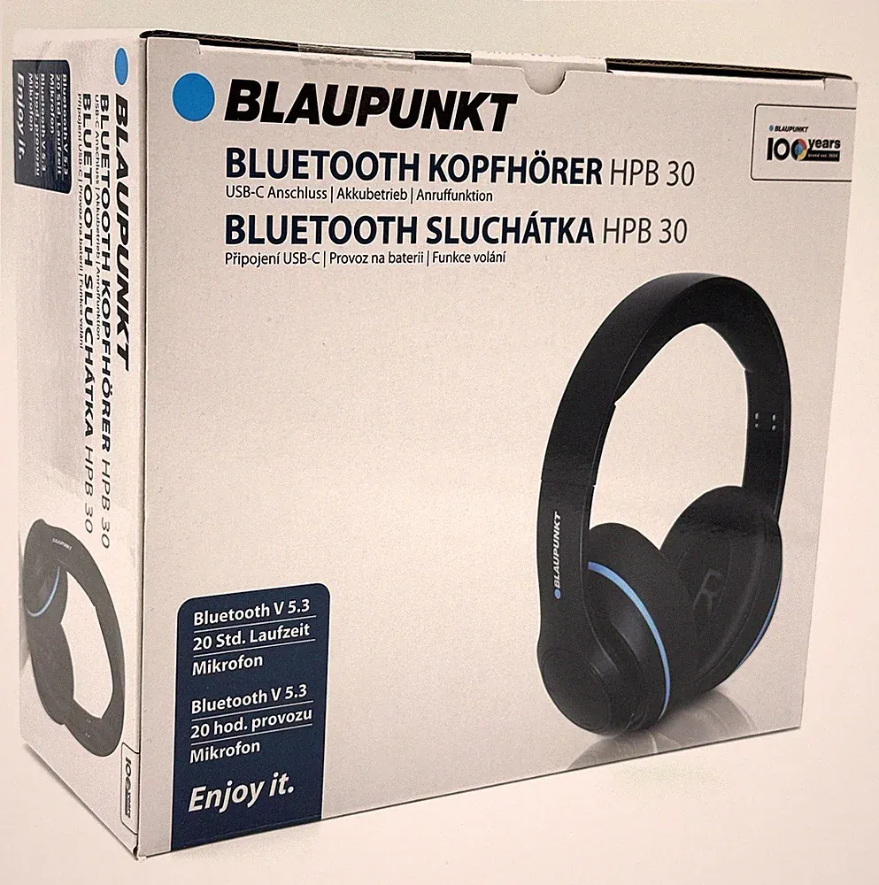 Blaupunkt HPB 30 Over Ear Kopfhörer Bluetooth USB-C kabellos Over-Ear NEU
