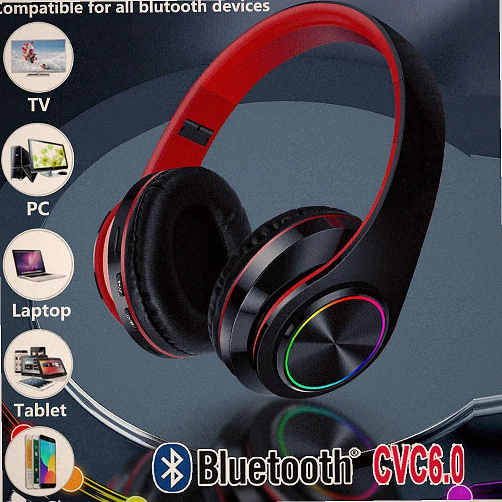 Bluetooth 5.0 On-Ear Kopfhörer Kinder Kabellos Stereo Bass Kopfhorer Faltbare DE