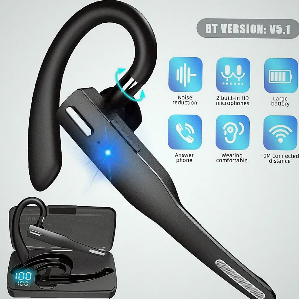 Bluetooth 5.1 Kopfhörer mit Ladebox Stereo In-Ear Headset Ohrhörer HD Mikrofon