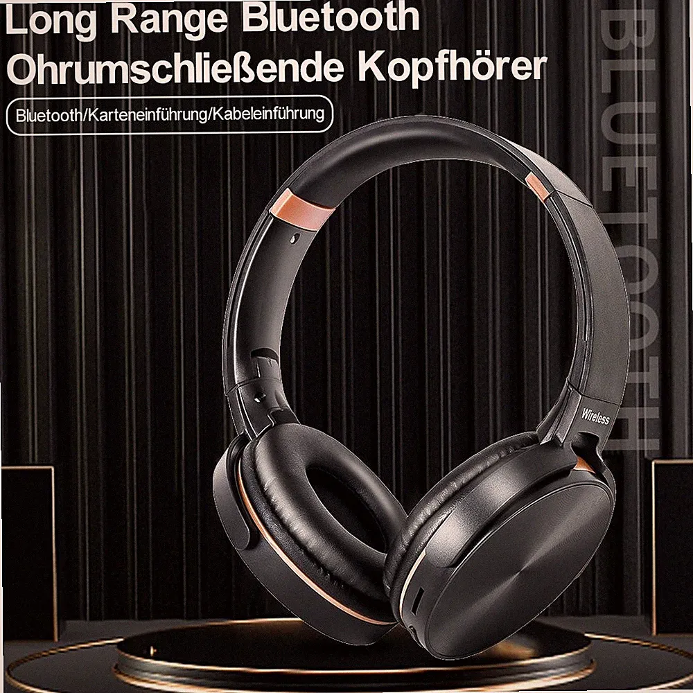 Bluetooth 5,1 Kopfhörer Over Ear HiFi Stereo Headphone für iPhone Samsung Galaxy