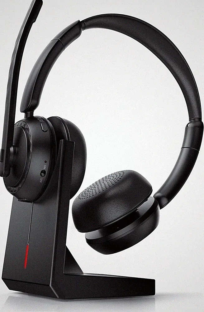 Bluetooth 5.2 Headset mit Ladestation Wireless Dongle 2.4GHz Dual Connectivity M