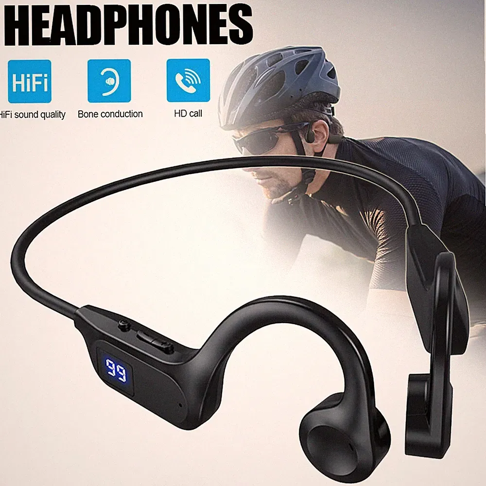 Bluetooth 5.2 Kopfhörer Knochenschall Headset Kabellos Sportkopfhörer Geschenke