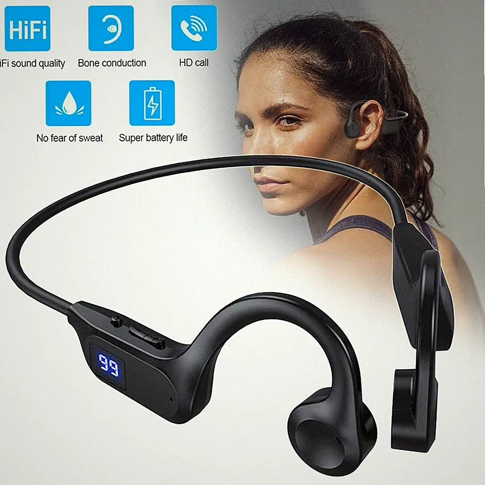 Bluetooth 5.2 Kopfhörer Knochenschall Kabellos Sportkopfhörer Headphones Headset
